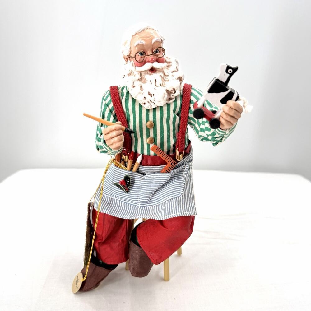 Vintage Possible Dreams Clothtique Santa Claus Figurine "Finishing Touch" 713121